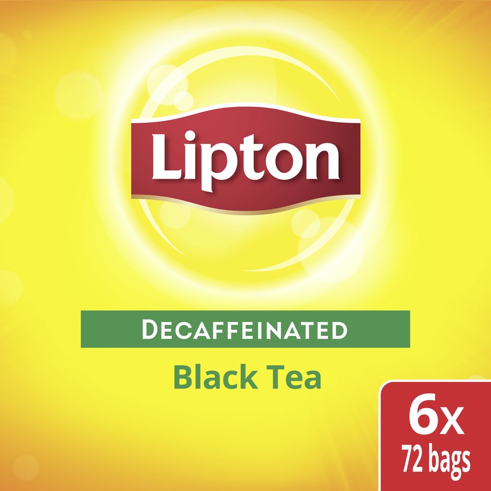 Lipton Decaffeinated Individually Wrapped Tea Bags-72 Count-6/Case