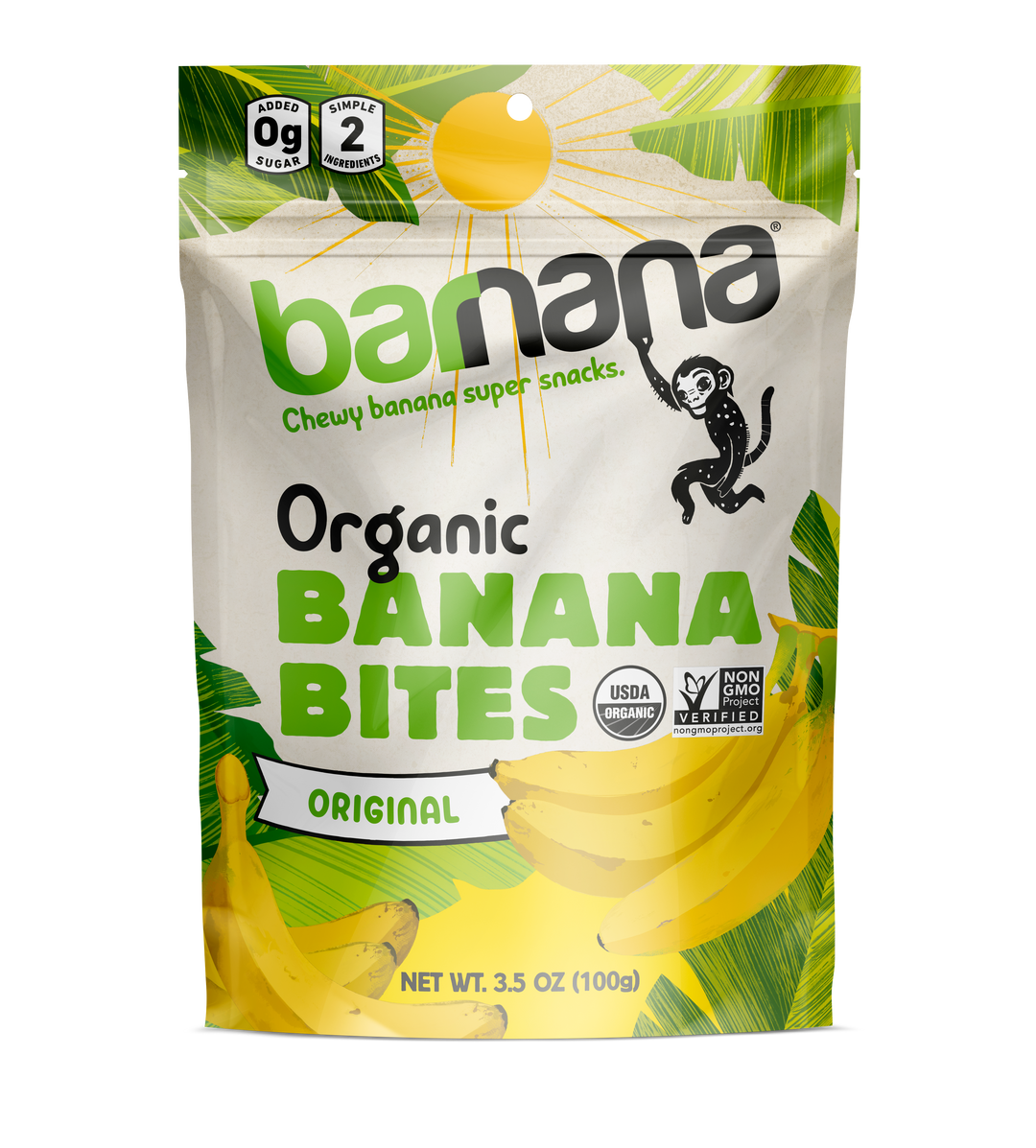 Barnana Original Banana Bites-3.5 oz.-12/Case