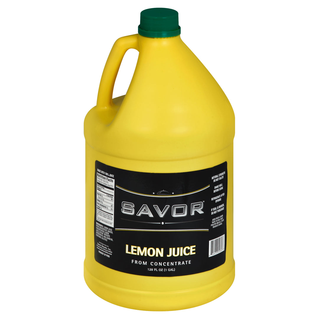 Savor Imports Lemon Juice-1 Gallon-4/Case