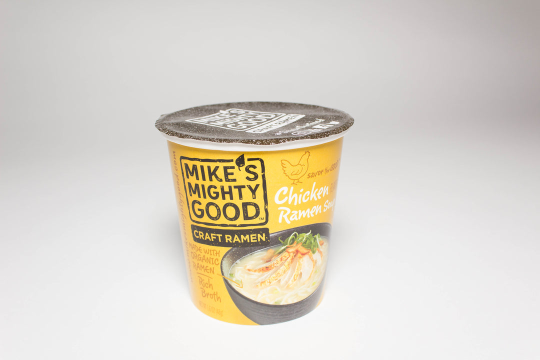 Mike's Mighty Good Craft Ramen Organic Chicken Ramen Noodle Soup-1.6 oz.-6/Case