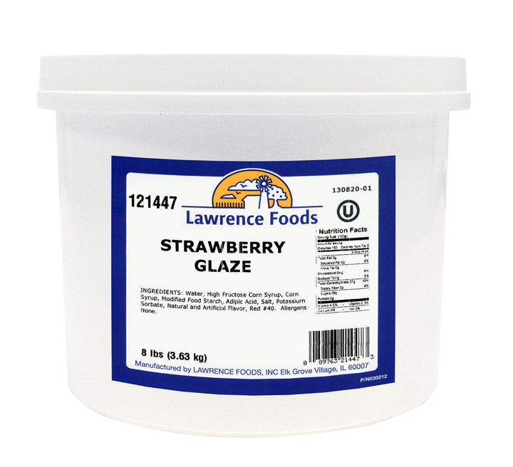 Lawrence Foods Strawberry Glaze-8 lb.-4/Case