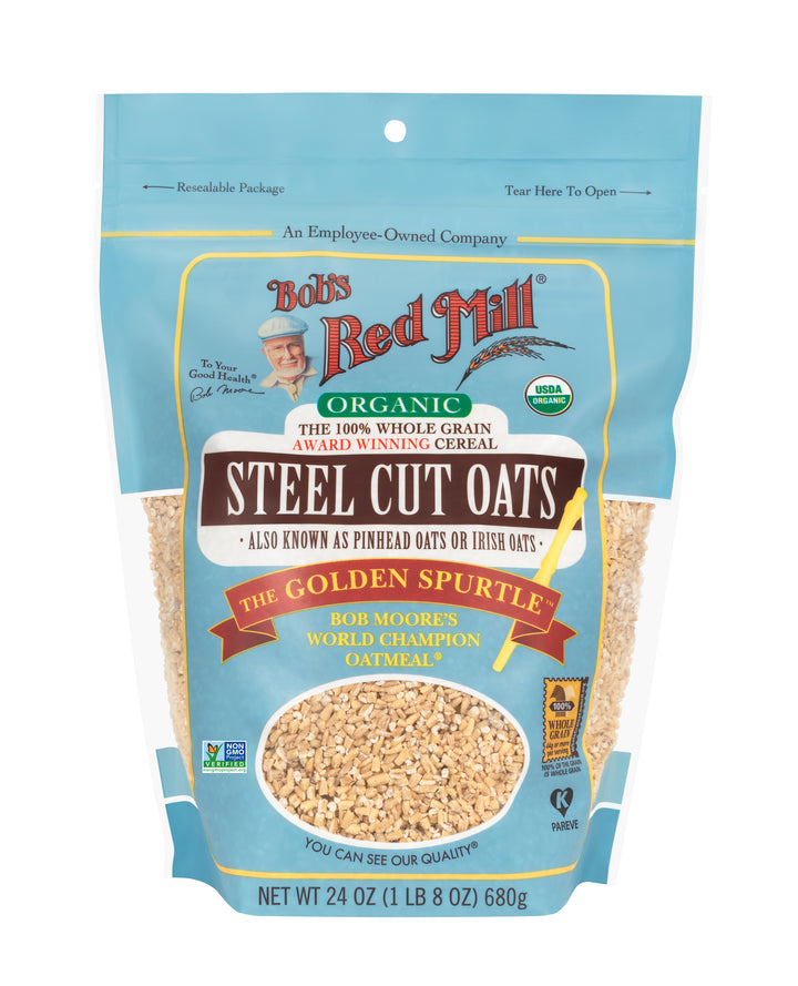 Bob's Red Mill Natural Foods Inc Organic Steel Cut Oats-24 oz.-4/Case