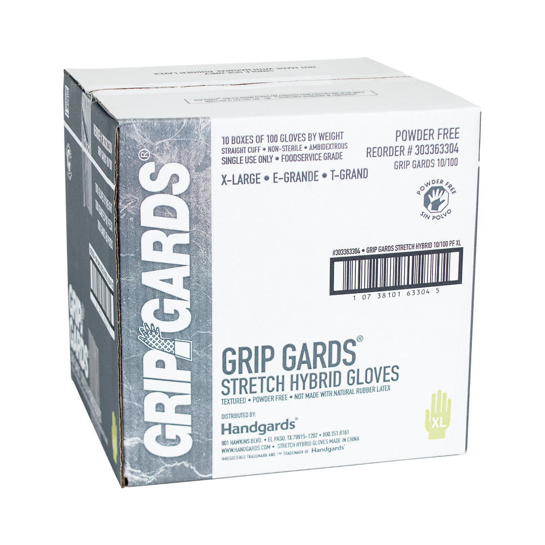 Grip Gards Gloves Clear Stretch Extra Large-100 Each-100/Box-10/Case