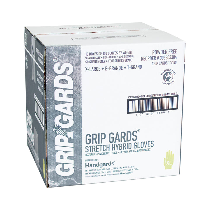 Grip Gards Gloves Clear Stretch Extra Large-100 Each-100/Box-10/Case