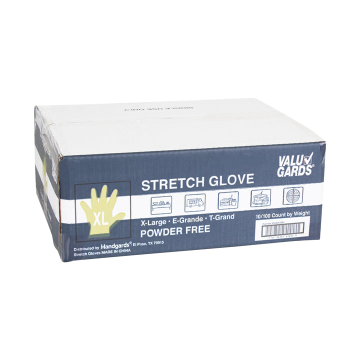 Valugards Stretch Poly Extra Large Glove-100 Each-100/Box-10/Case