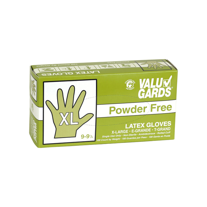 Valugards Hgi Latex Valugard Powder Free Extra Large Glove-100 Each-100/Box-10/Case