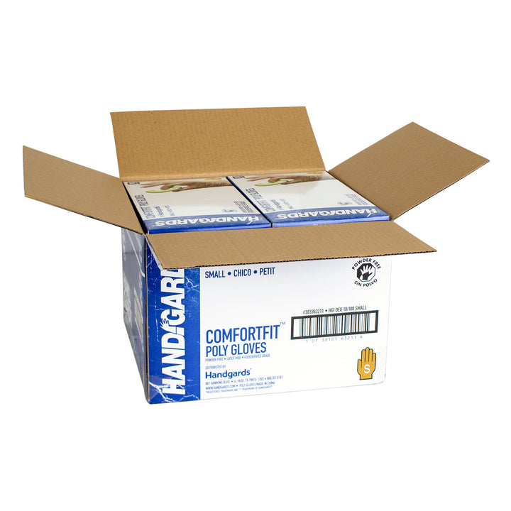Valugards Comfortfit Powder Free Latex Free Small Poly Glove-100 Each-100/Box-10/Case
