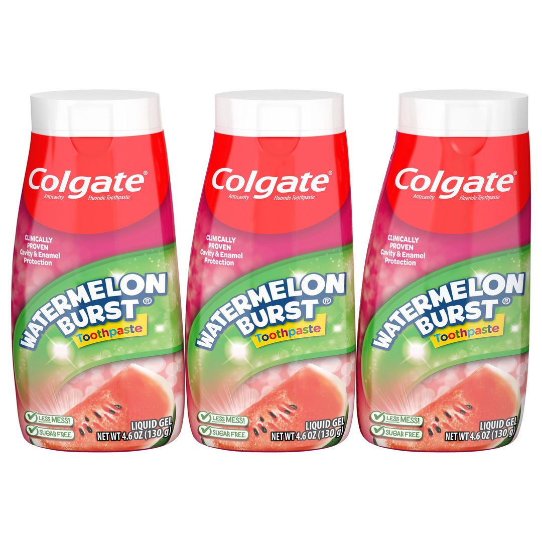 Colgate 2-In-1 Kids Watermelon Toothpaste-4.6 oz.-12/Case