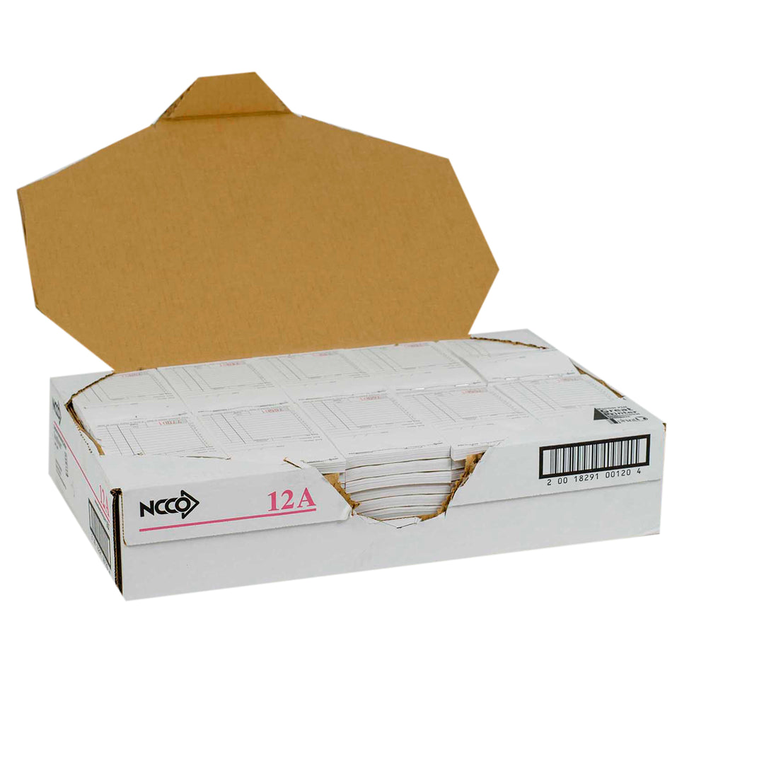 National Checking 3.5 Inch X 5.63 Inch 2 Part Carbon White 11 Line Salesbook-5000 Each-1/Case