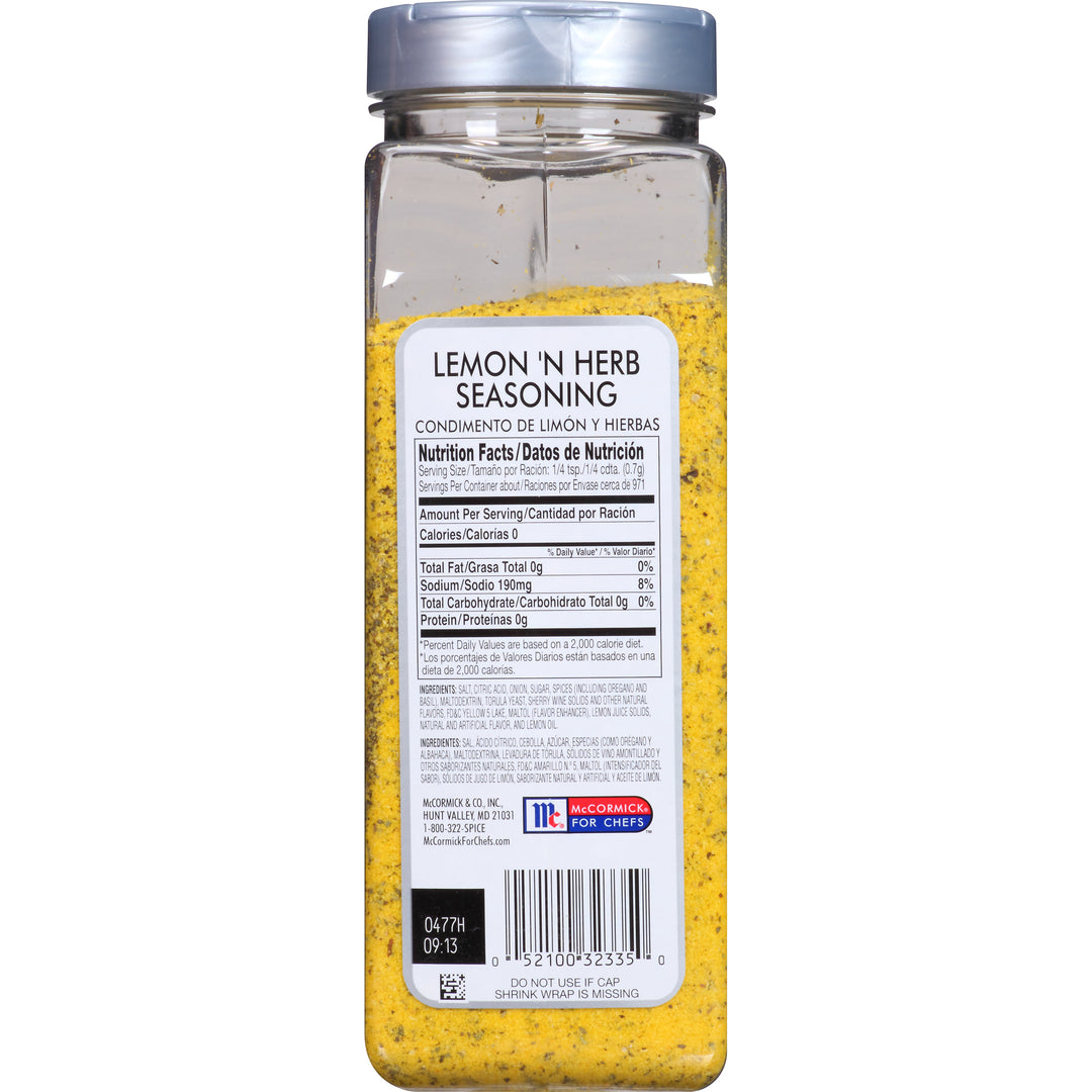 Mccormick Lemon 'N Herb Seasoning-24 oz.-6/Case