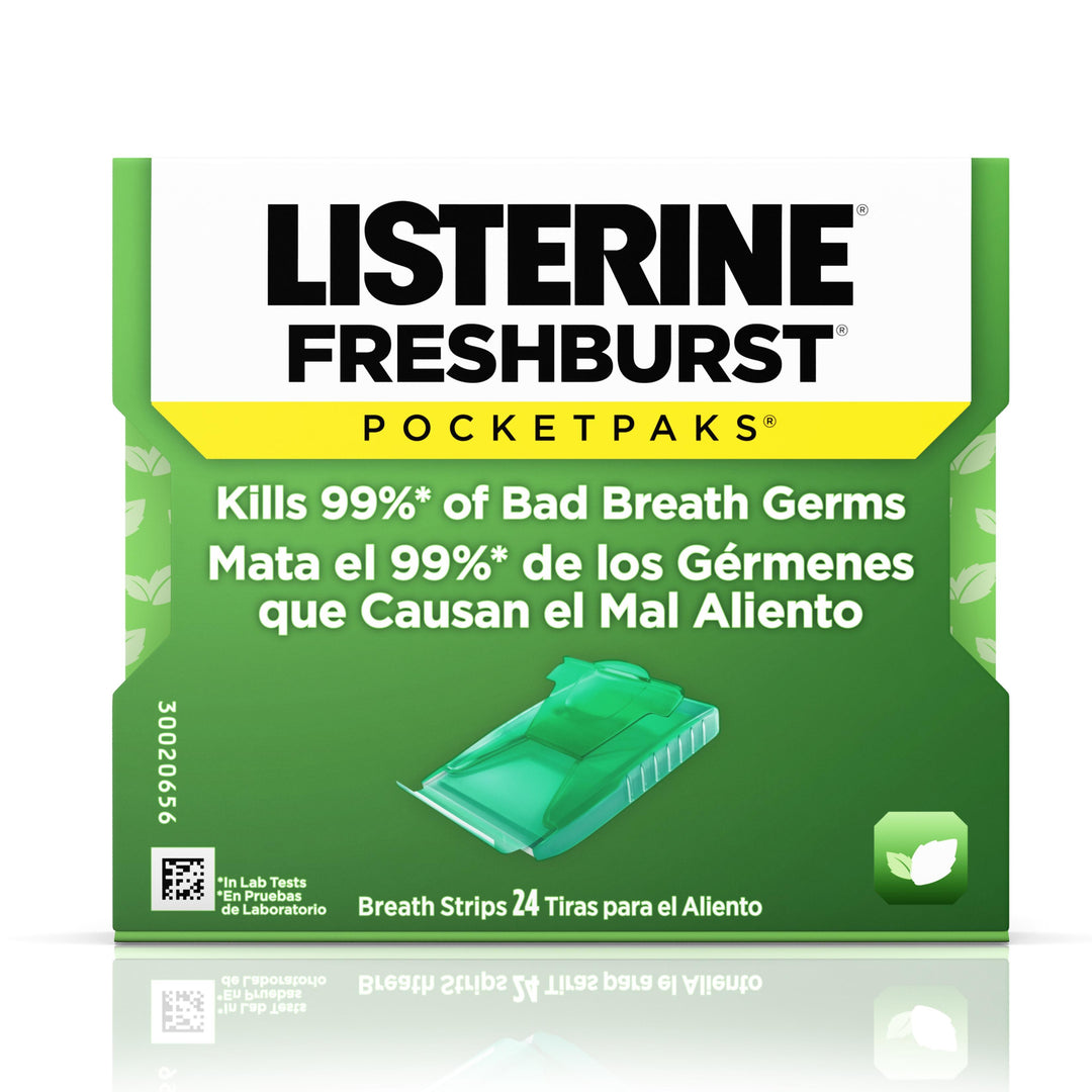 Listerine Pocketpaks Freshburst Breath Strips-24 Count-12/Box-12/Case