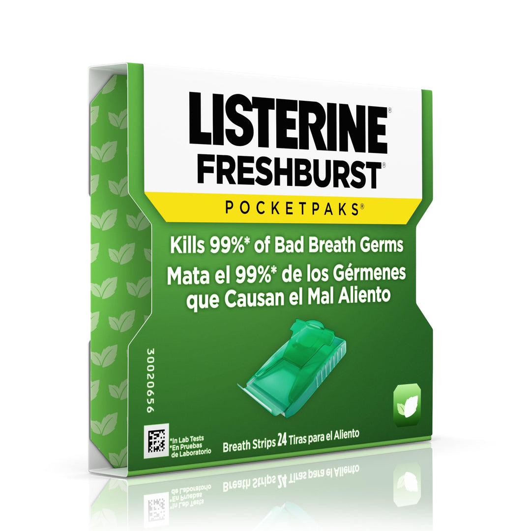 Listerine Pocketpaks Freshburst Breath Strips-24 Count-12/Box-12/Case