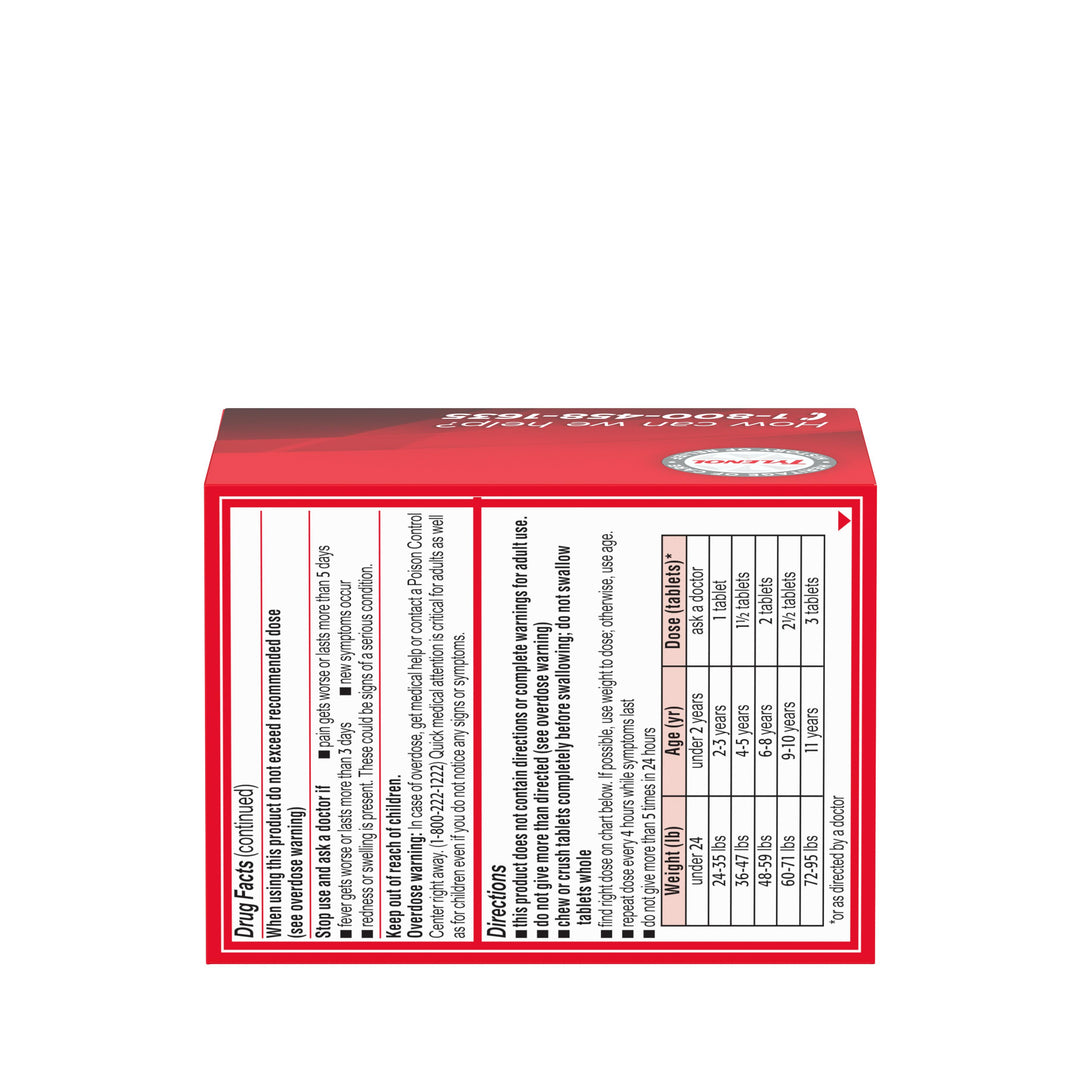 Tylenol Childrens Chewables Grape Acetaminophen 48/24 Cnt.