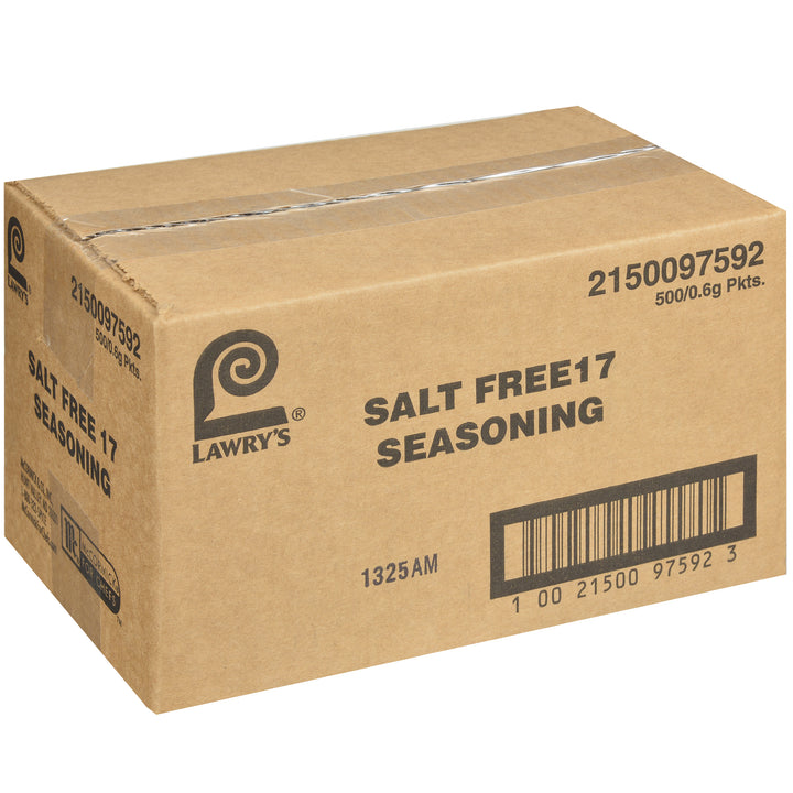 Lawry's Salt Free 17 Seasoning-0.63 Gram-1/Box-500/Case