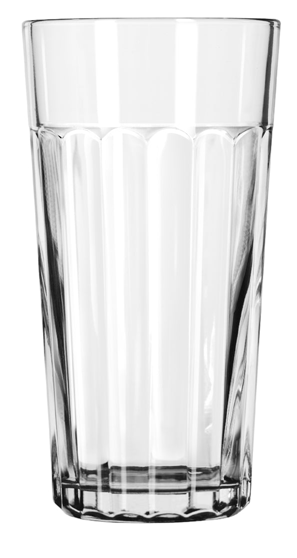 Libbey 20 oz. Paneled Iced Tea Glass-24 Each-1/Case