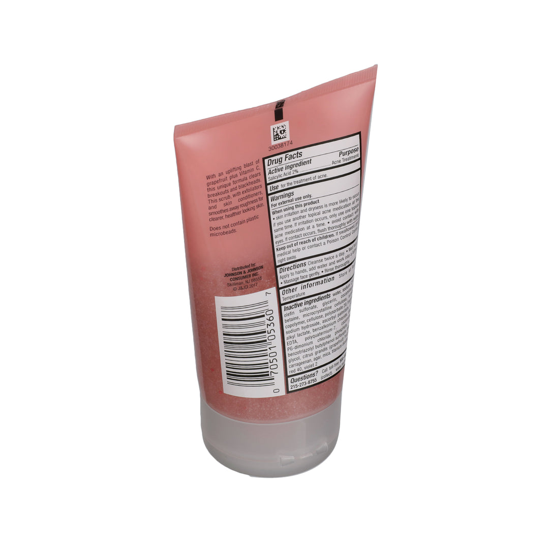 Neutrogena Oil-Free Acne Wash Pink Grapefruit Foaming Scrub-4.2 oz.-3/Box-4/Case