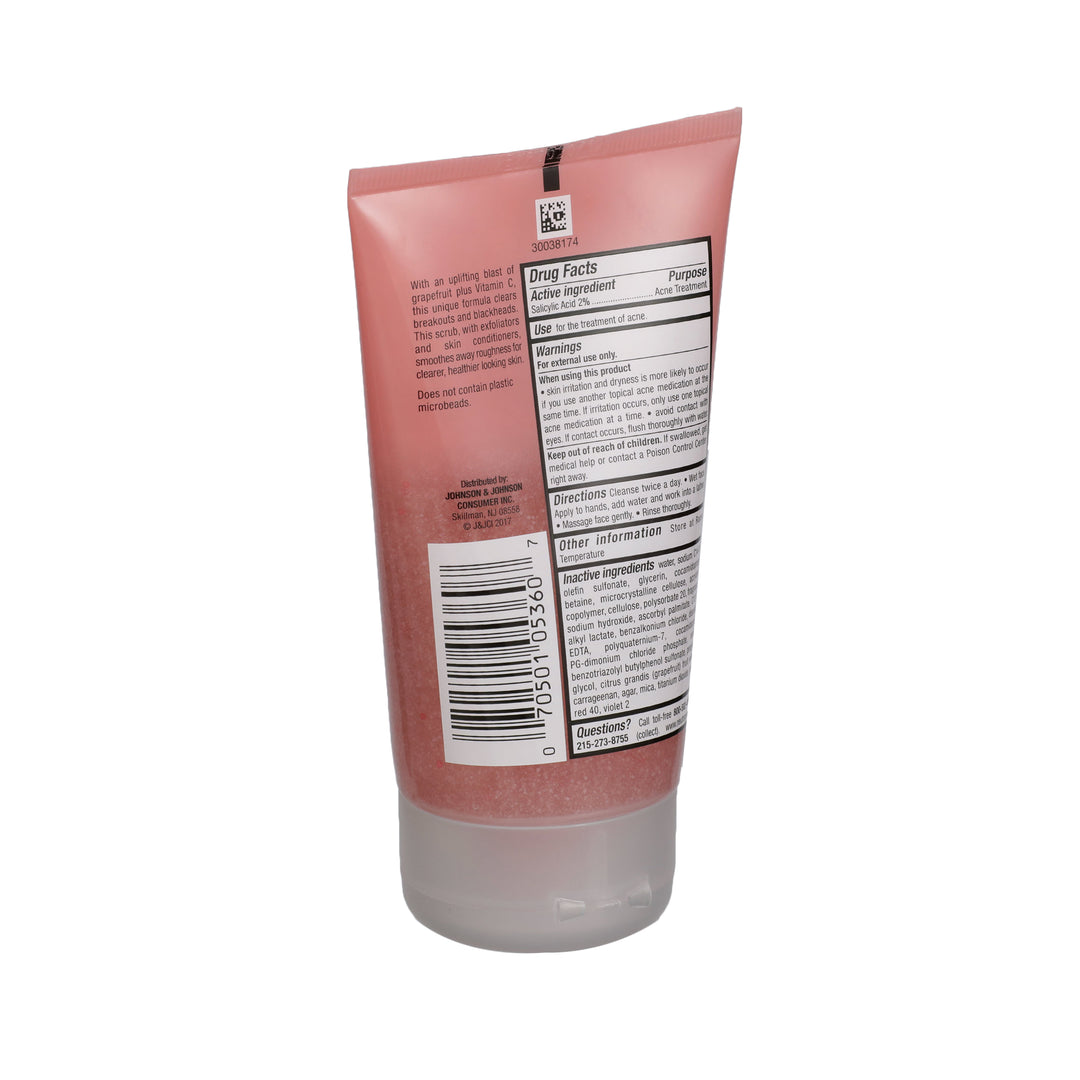 Neutrogena Oil-Free Acne Wash Pink Grapefruit Foaming Scrub-4.2 oz.-3/Box-4/Case