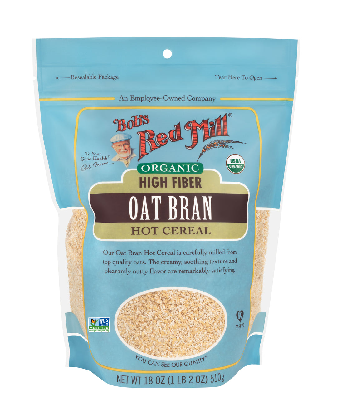 Bob's Red Mill Natural Foods Inc Organic Oat Bran-18 oz.-4/Case