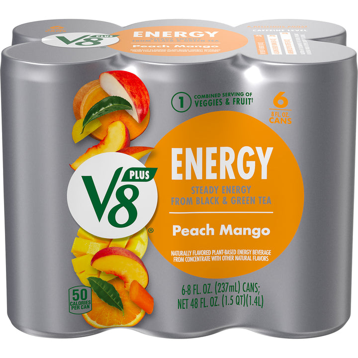 V8 Energy Peach Mango-48 fl oz.s-4/Case