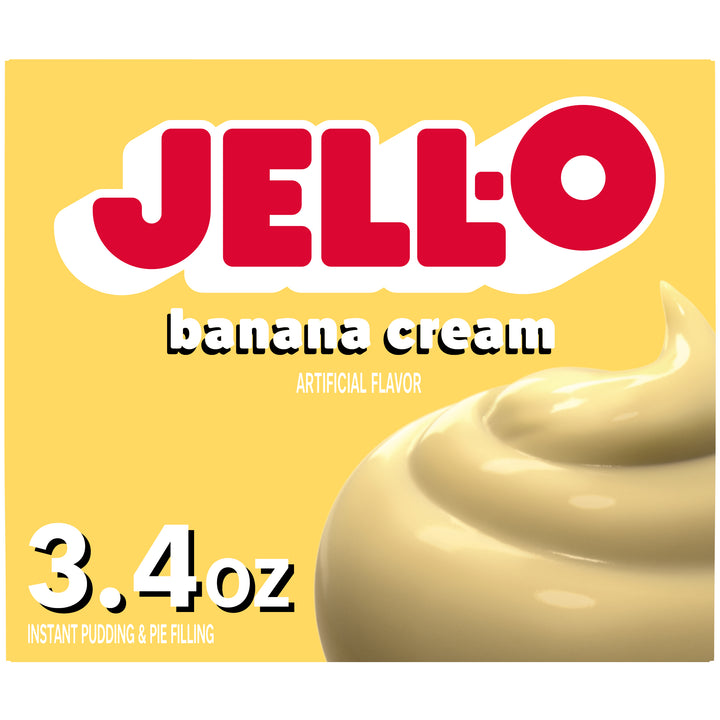 Jell-O Banana Flavored Instant Pudding Mix-3.4 oz.-24/Case
