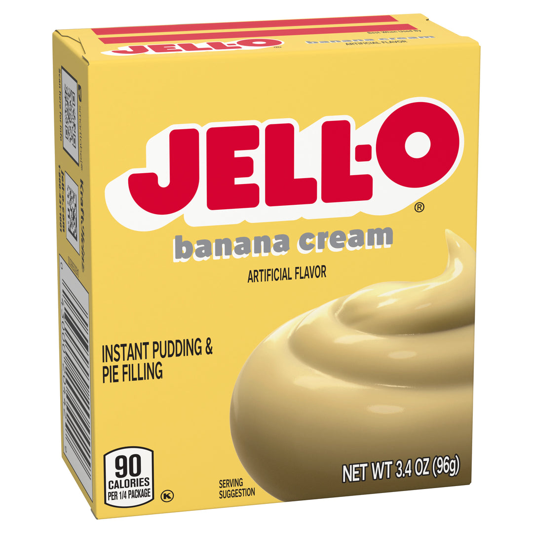 Jell-O Banana Flavored Instant Pudding Mix-3.4 oz.-24/Case
