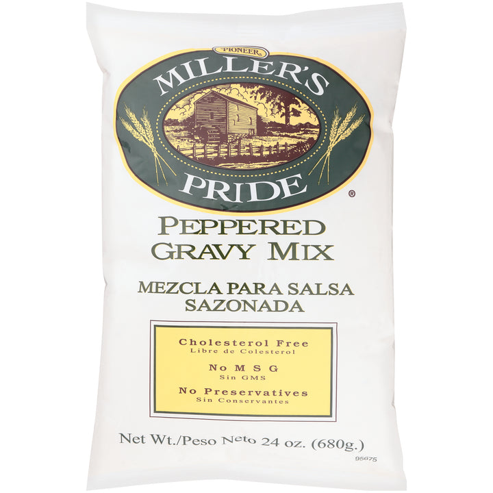Miller's Pride Peppered Biscuit Gravy Mix 6/24 Oz.