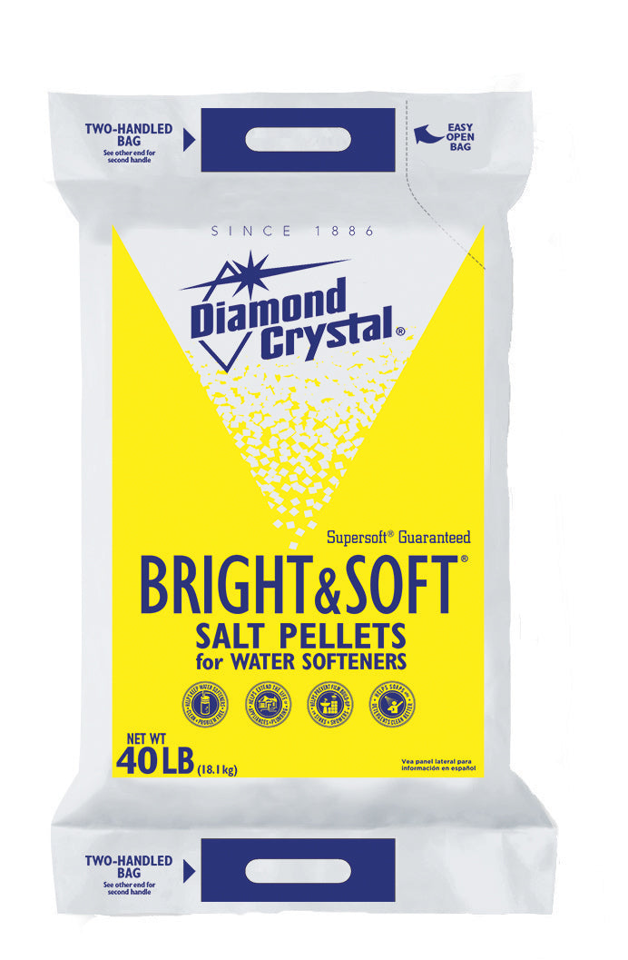 Diamond Crystal Water Conditioning Salt Pellets-40 lb.