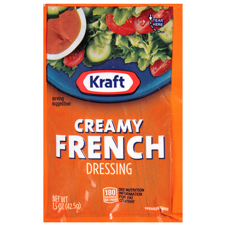 Kraft Creamy French Dressing Single Serve-1.5 oz.-60/Case