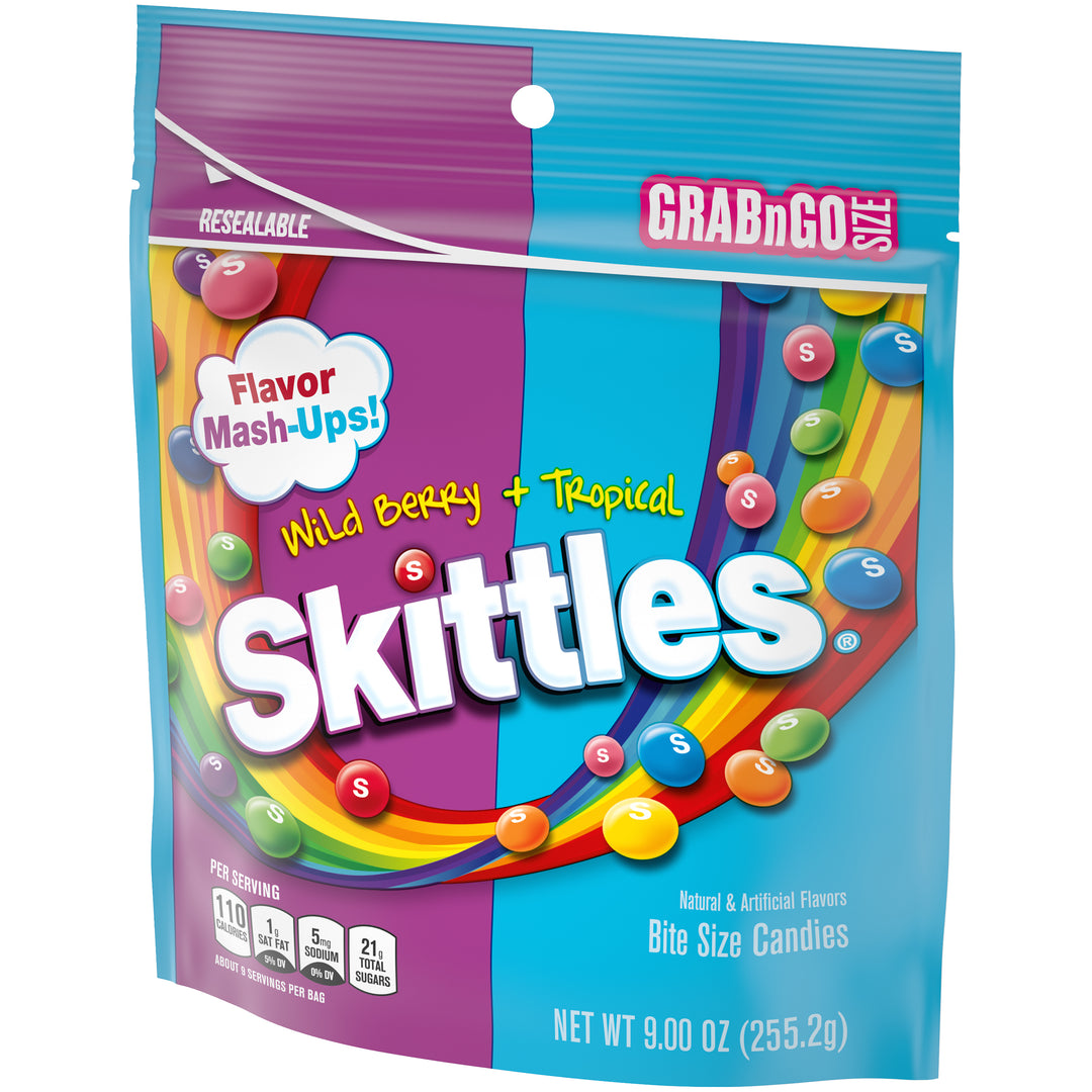 Skittles Mash Ups Stand Up Bags-9 oz.-8/Case
