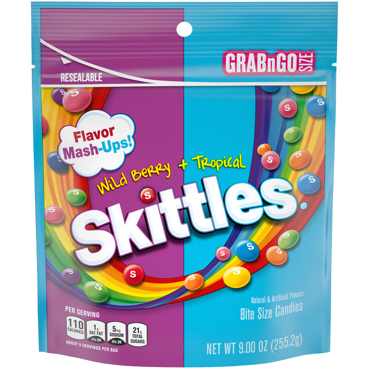 Skittles Mash Ups Stand Up Bags-9 oz.-8/Case