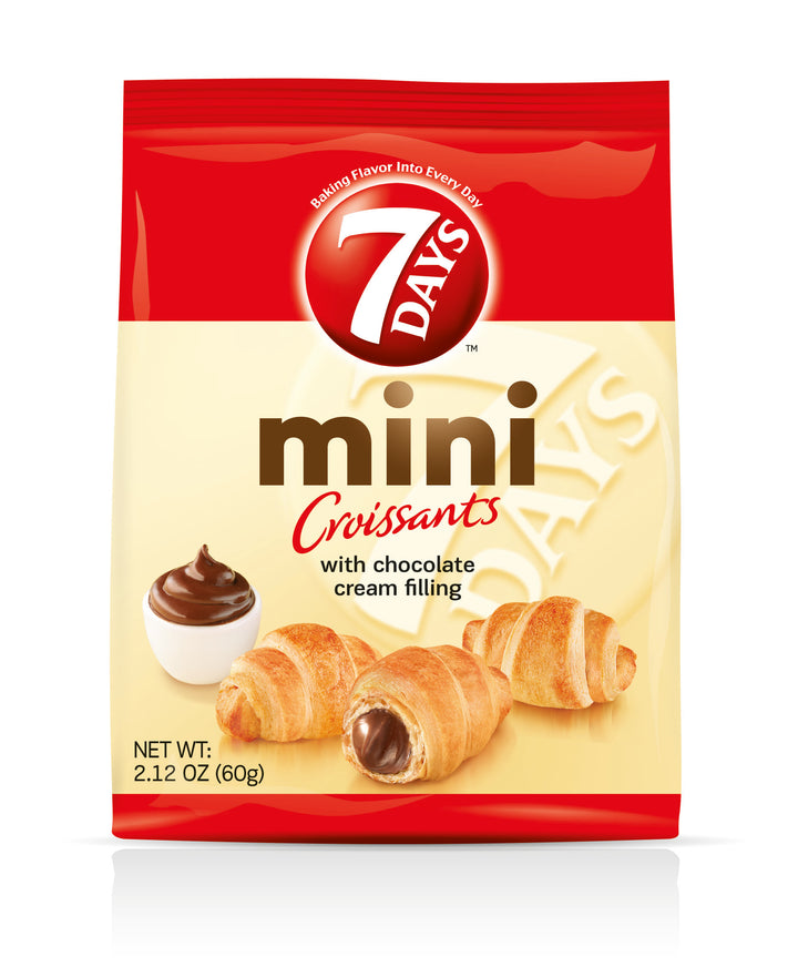 7 Days Mini Chocolate Croissant-2.12 oz.-5/Box-6/Case
