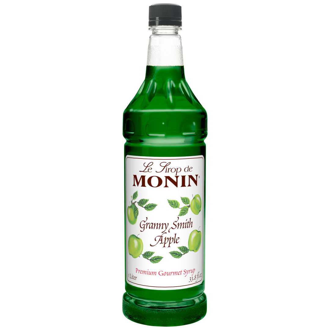 Monin Granny Smith Apple Syrup-1 Liter-4/Case