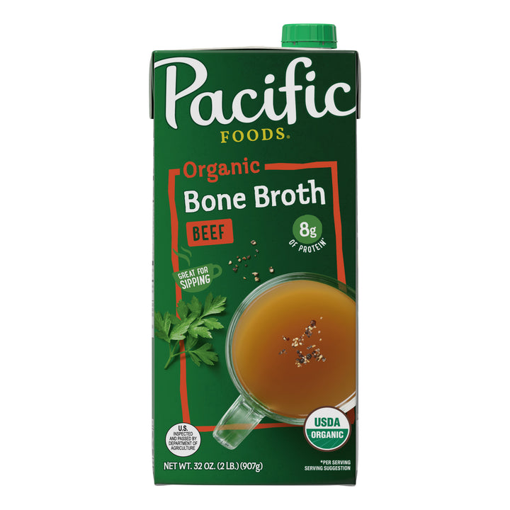 Pacific Foods Organic Beef Bone Broth 12/32 Fl Oz.