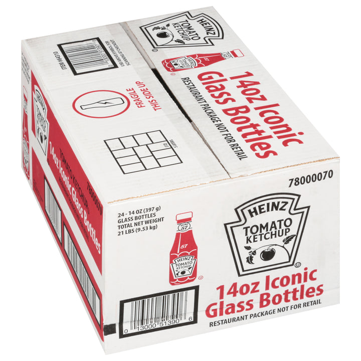 Heinz Glass Ketchup Bottle-14 oz.-24/Case
