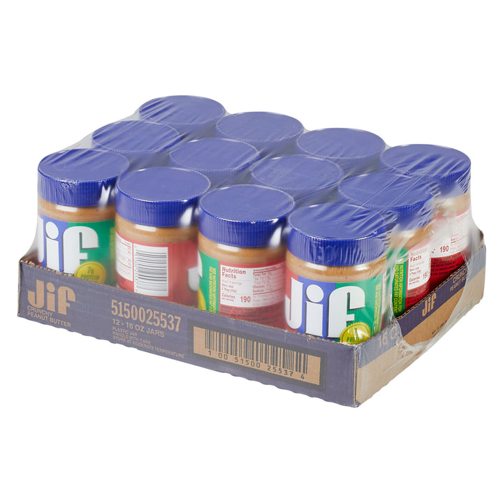 Jif Crunchy Peanut Butter-16 oz.-12/Case