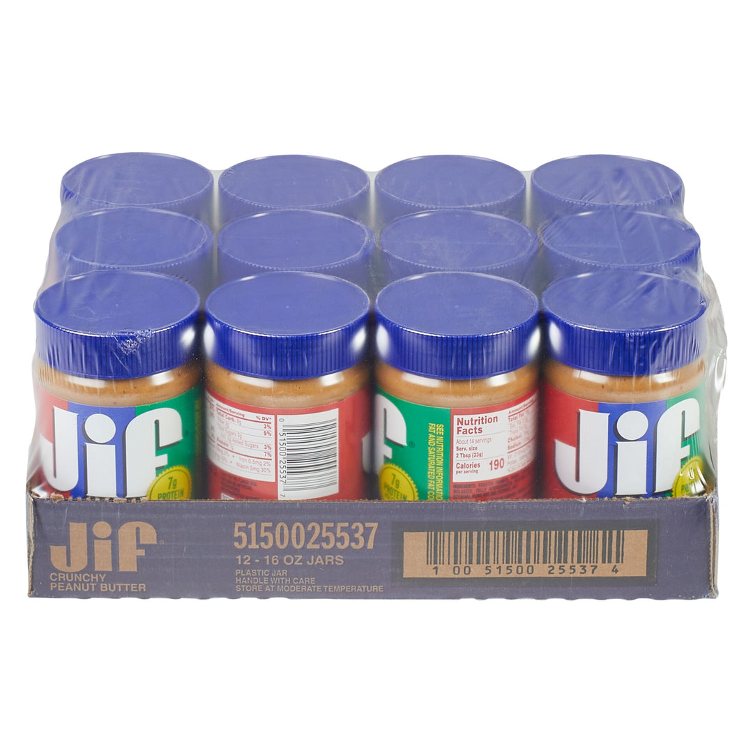 Jif Crunchy Peanut Butter-16 oz.-12/Case