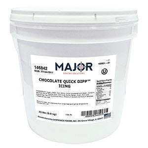 Major Bakery Solutions Dip-N-Dry Chocolate Icing-22 lb.