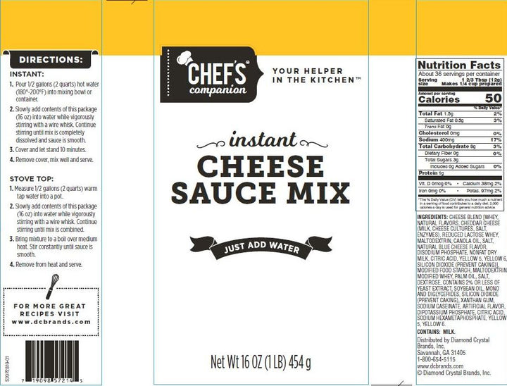 Chefs Companion Cheese Sauce Mix-16 oz.-16/Case