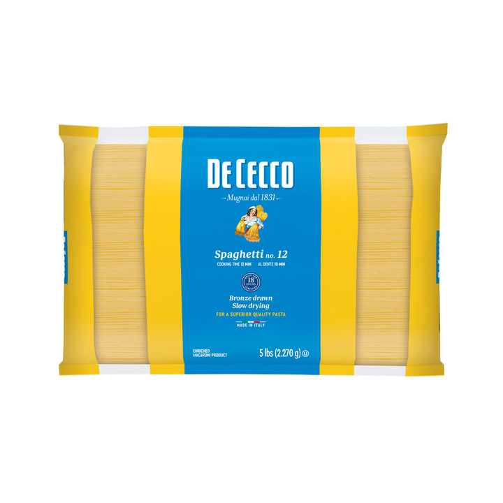 De Cecco No. 12 Spaghetti-5 lb.-4/Case