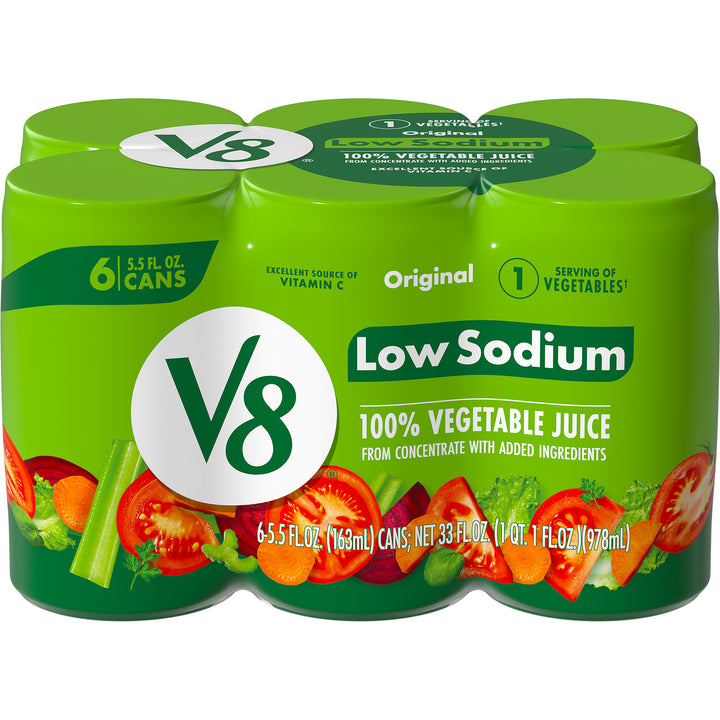 V8 Juice Low Sodium 8 Six Count-33 fl oz.s-8/Case