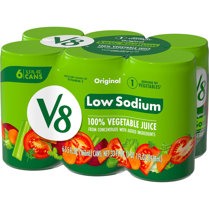 V8 Juice Low Sodium 8 Six Count-33 fl oz.s-8/Case