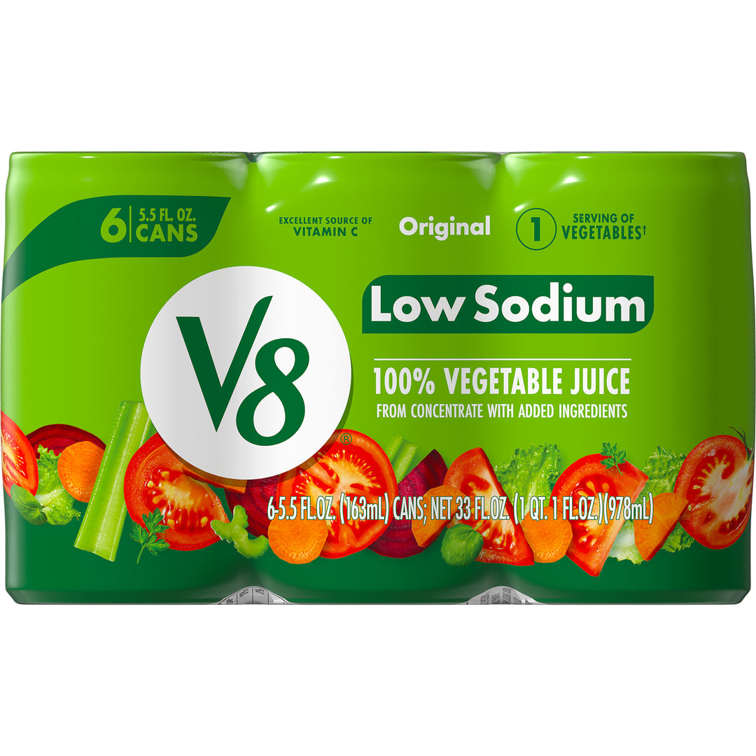 V8 Juice Low Sodium 8 Six Count-33 fl oz.s-8/Case