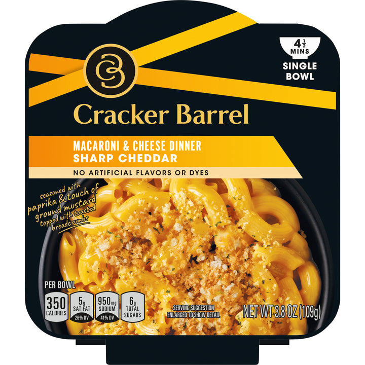 Cracker Barrel Deluxe Liquid Dinner Sharp Cheddar-3.8 oz.-6/Case