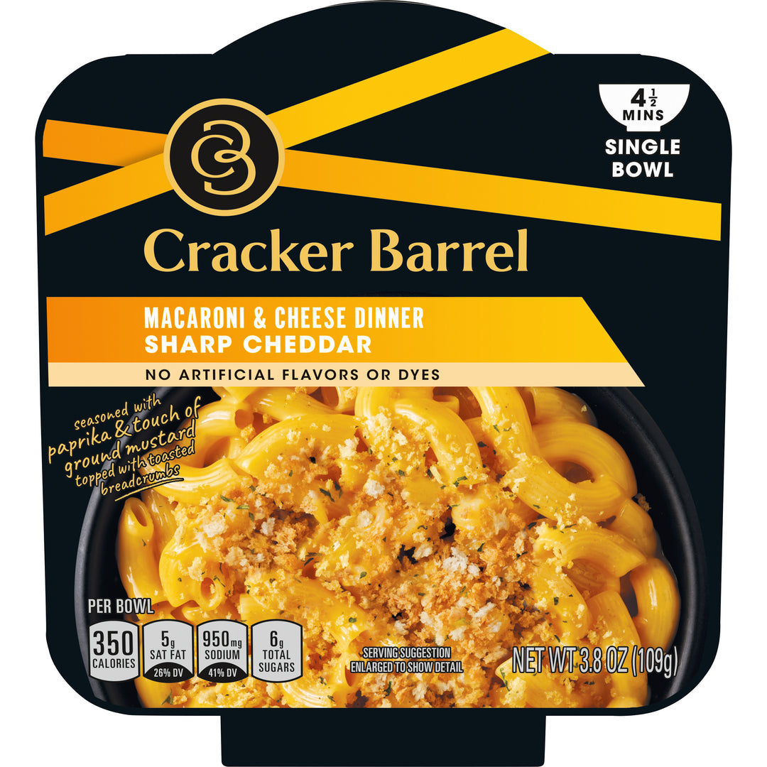Cracker Barrel Deluxe Liquid Dinner Sharp Cheddar-3.8 oz.-6/Case