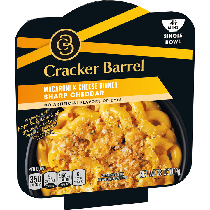 Cracker Barrel Deluxe Liquid Dinner Sharp Cheddar-3.8 oz.-6/Case