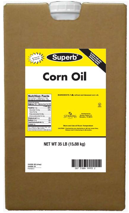 Superb Corn Oil-35 lb.-1/Case