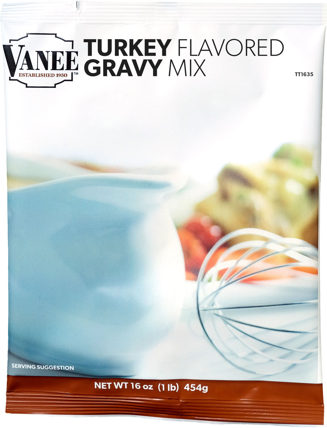 Vanee Turkey Flavored Gravy Mix-16 oz.-8/Case