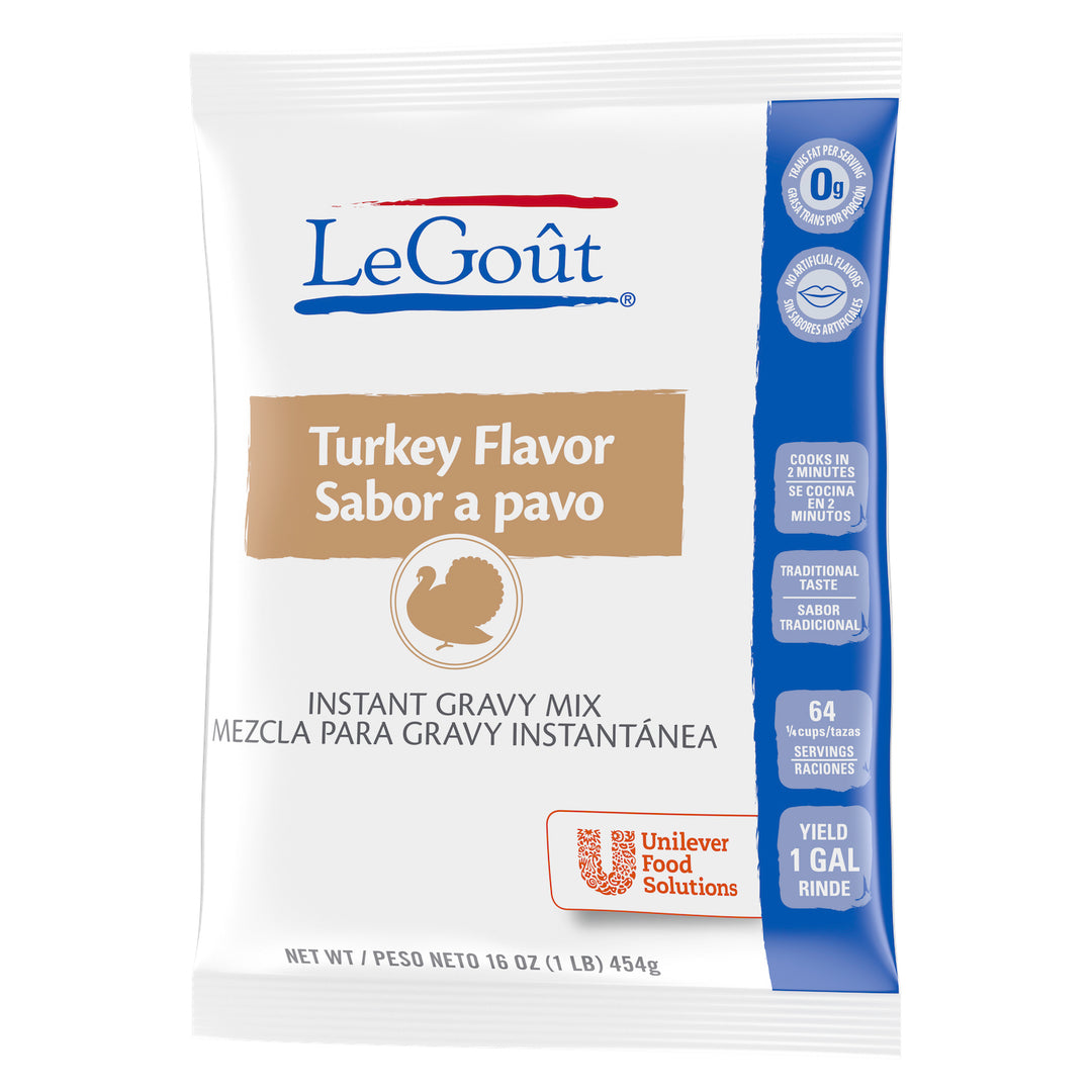 Legout Instant Turkey Flavor Gravy Mix-1 lb.-8/Case