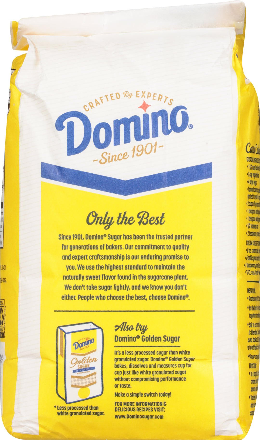 Domino Sugar Bale Extra Fine Granules-2 lb.-20/Case