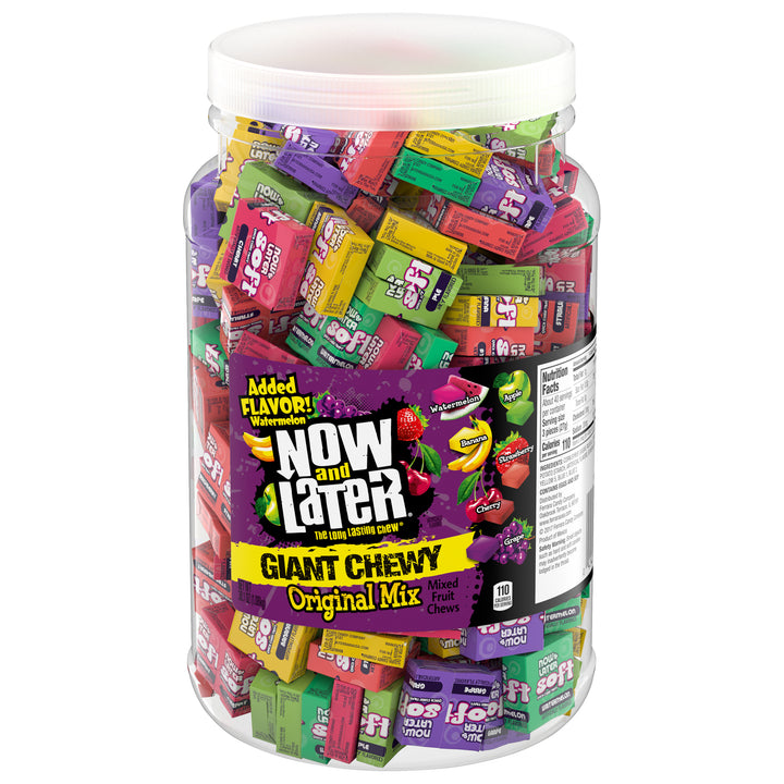 Now & Later Giant Soft Chews-38.1 oz.-6/Case